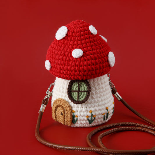 Handmade Crochet Bags - Mushrooms