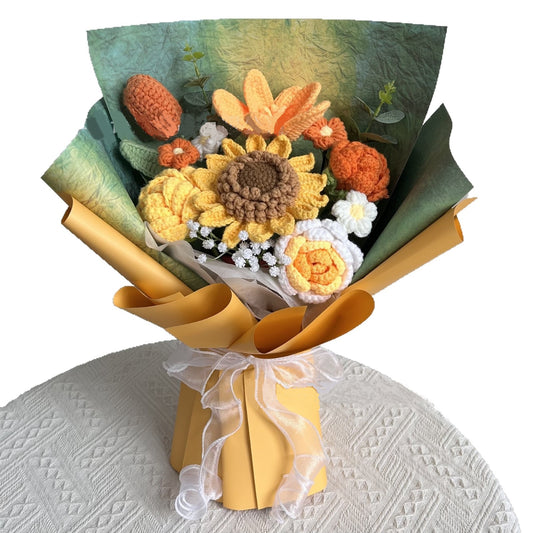 Handmade Crochet Flowers Bouquet