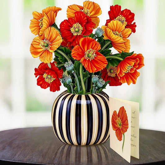 Popup Flowers Bouquet Paper Cards (2 PCS)