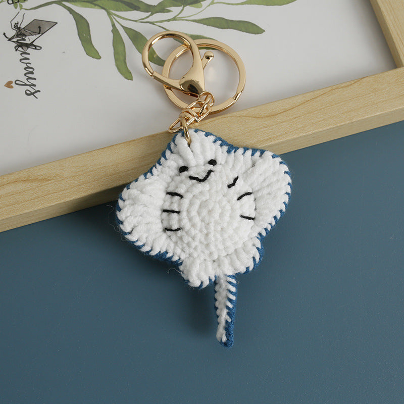 Handmade Crochet Keyring- Stingray