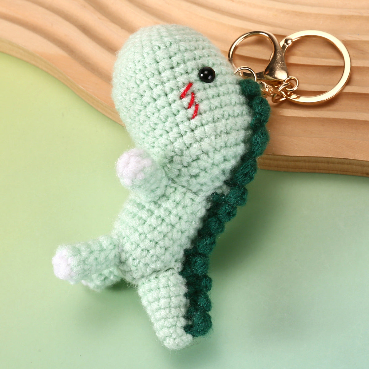 Handmade Crochet Keyring- Dinosaur