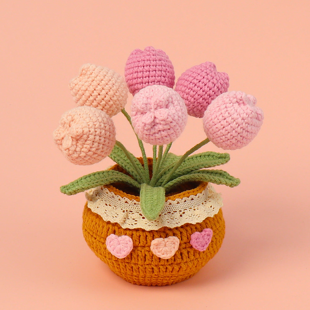 Handcrafted Crochet Tulips