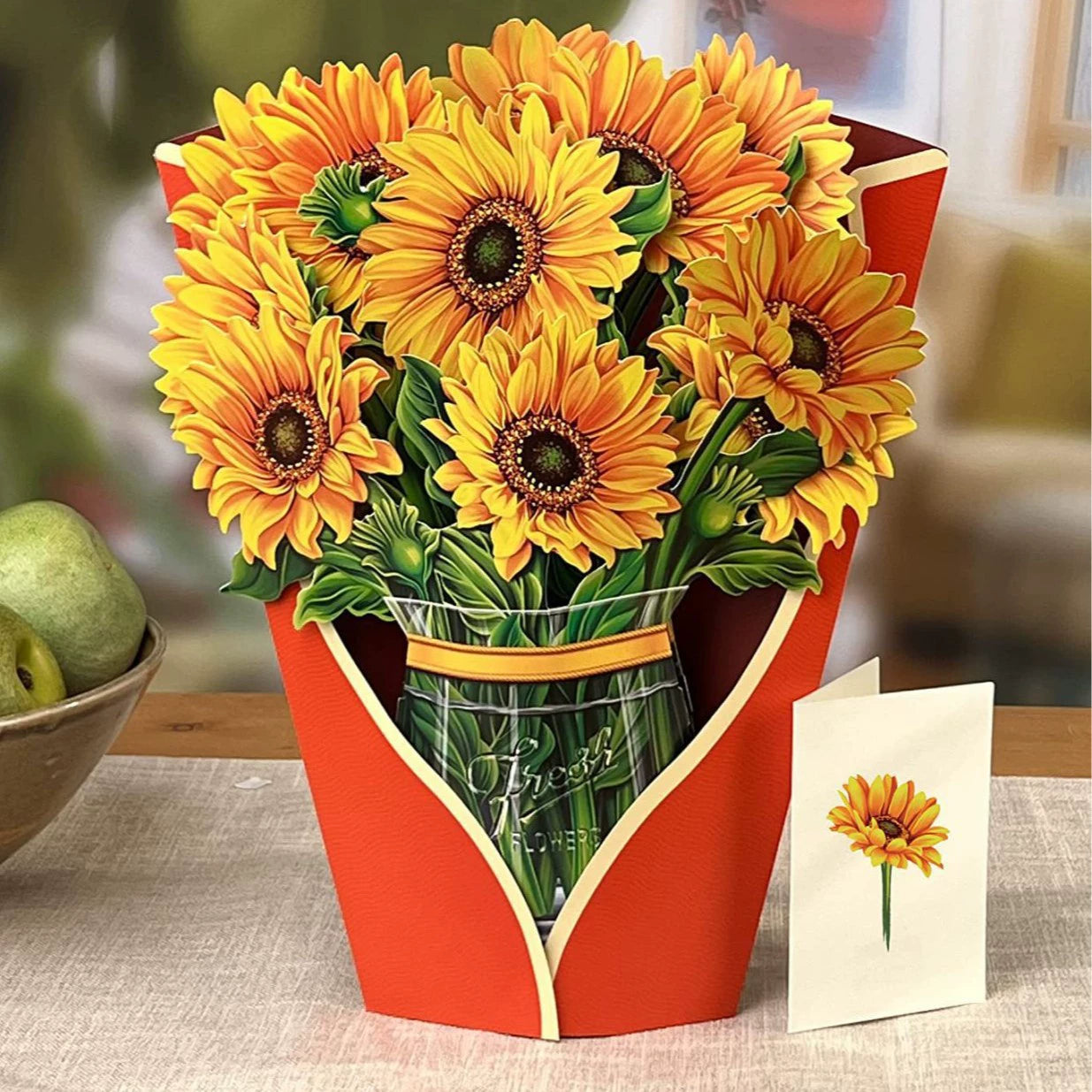 Popup Flowers Bouquet Paper Cards (2 PCS)