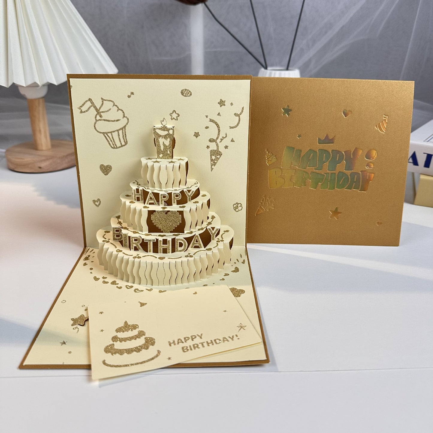 3D Popup Birthday Cards -Square Size - 15cm x 15cm