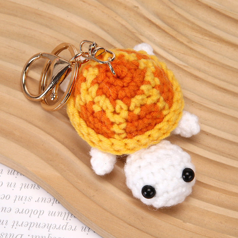 Handmade little turtle keychain