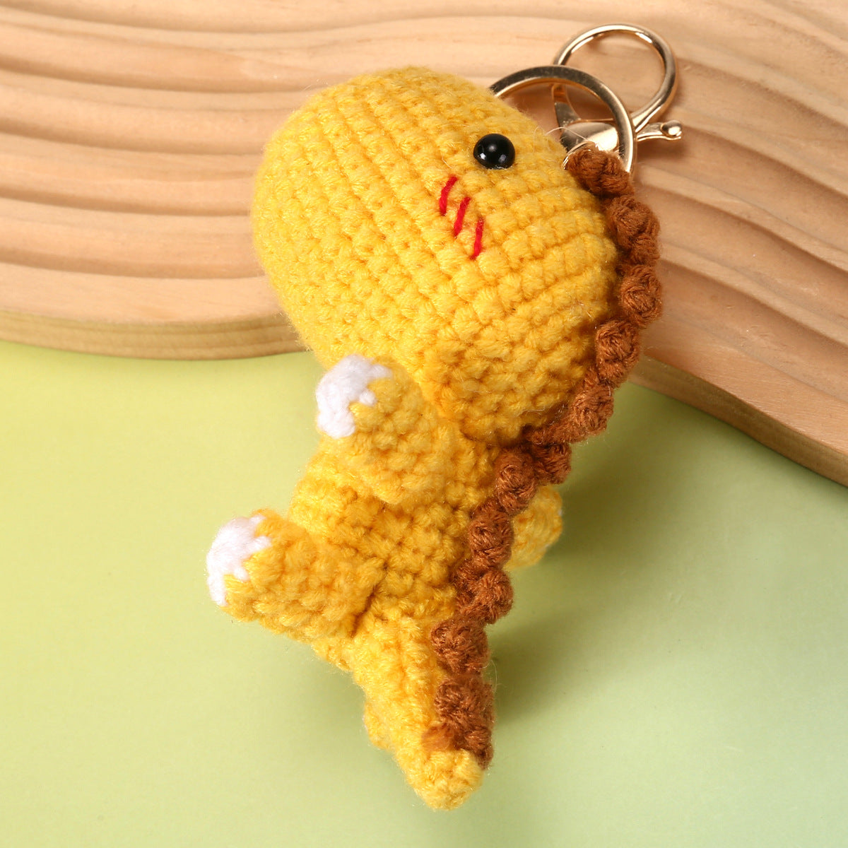 Handmade Crochet Keyring- Dinosaur