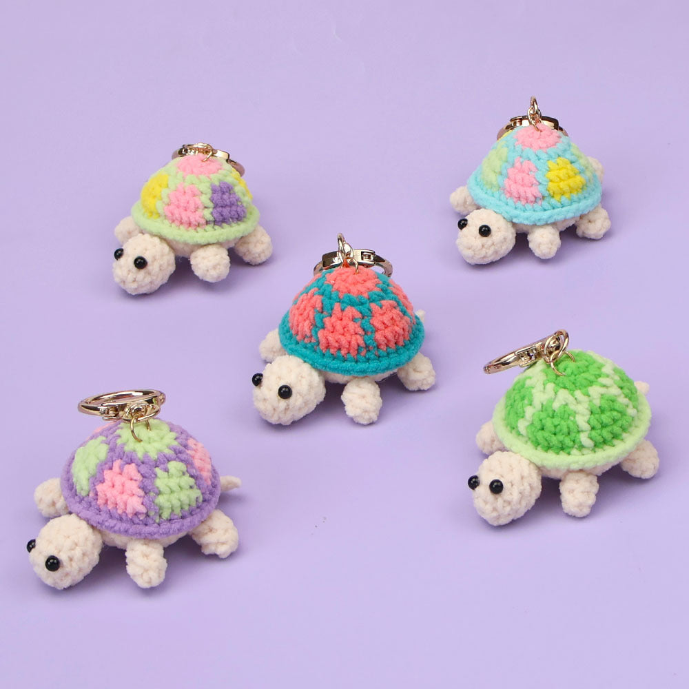 Handmade Keychain- Colorful Turtles Baby