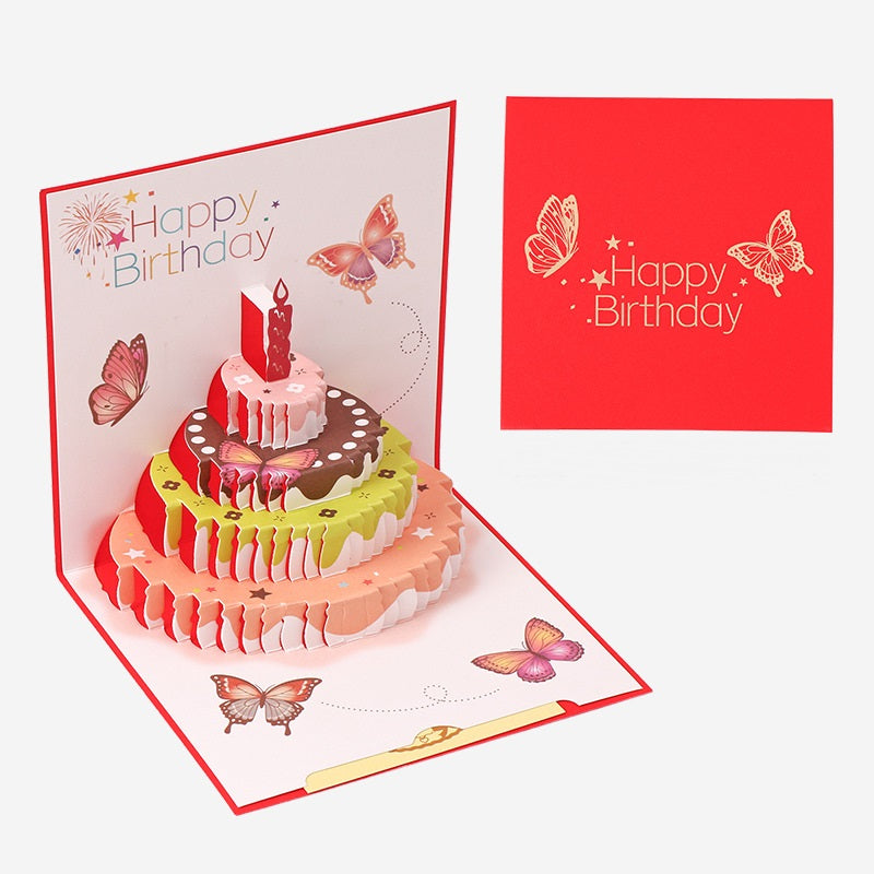 3D Popup Birthday Cards -Square Size - 15cm x 15cm