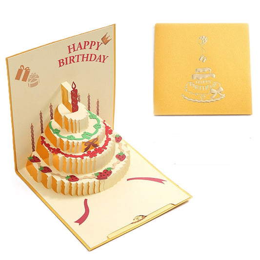 Popup Birthday Cards - Square Size - 15cmx 15cm