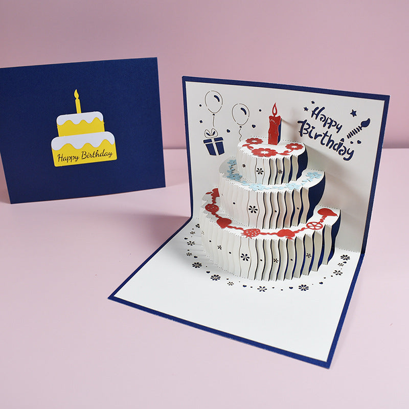 3D Popup Birthday Cards -Square Size - 15cm x 15cm