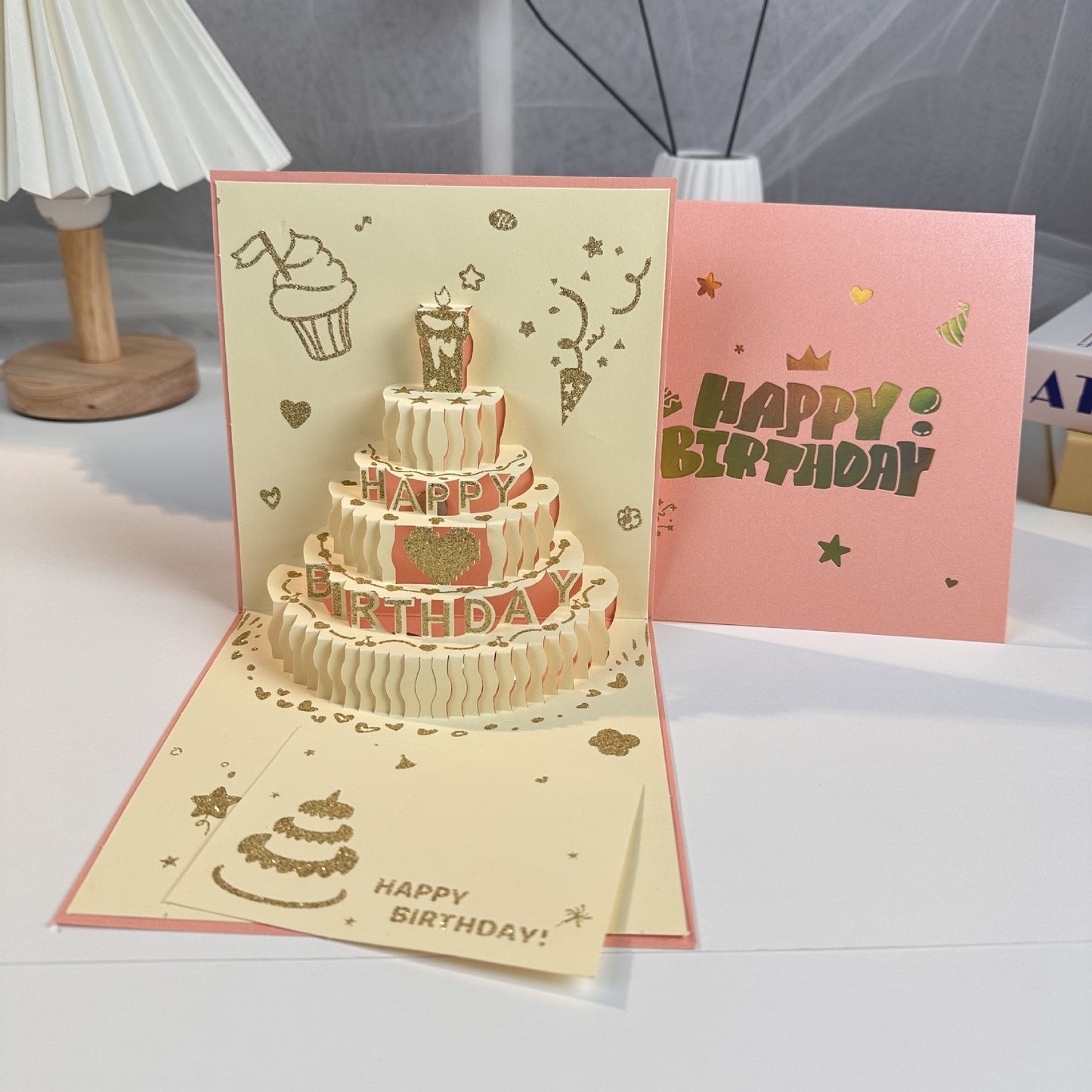 3D Popup Birthday Cards -Square Size - 15cm x 15cm