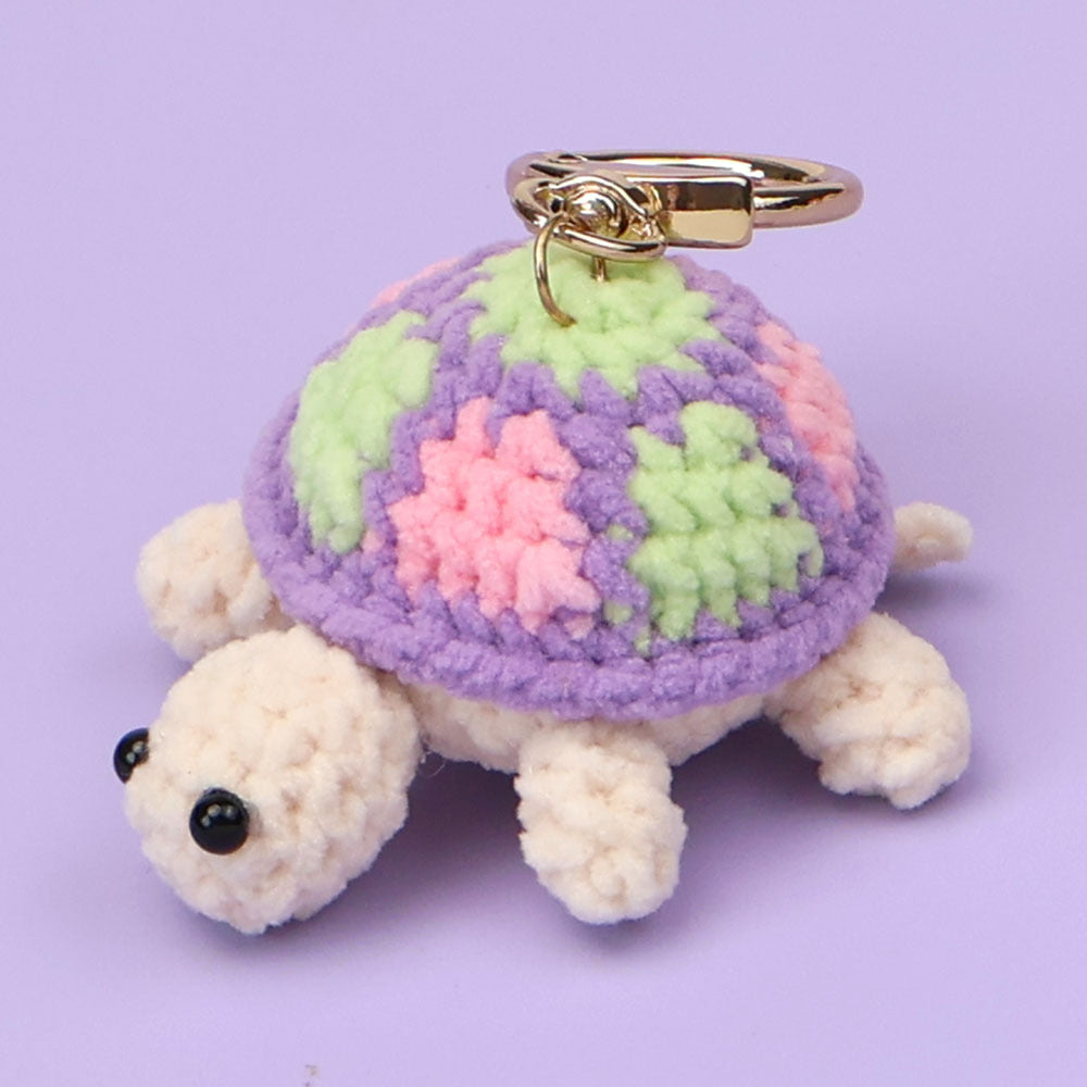 Handmade Keychain- Colorful Turtles Baby