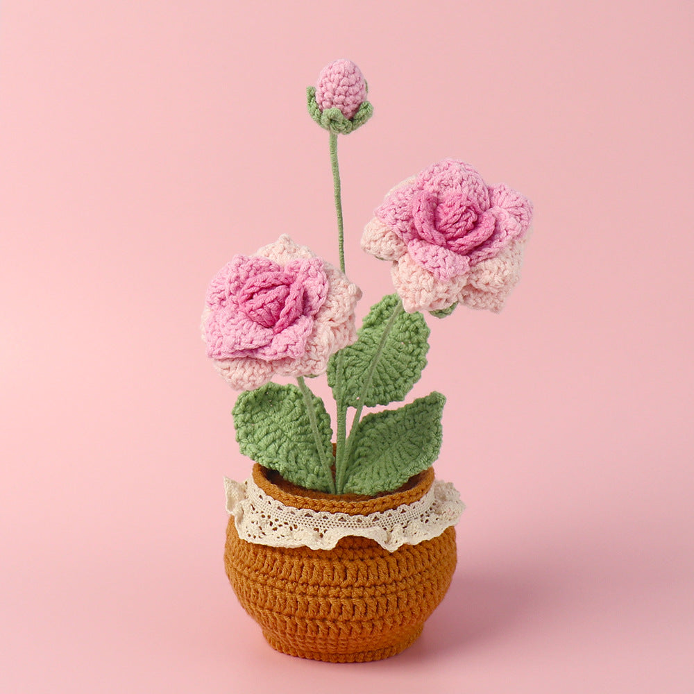 Handcrafted Crochet Roses