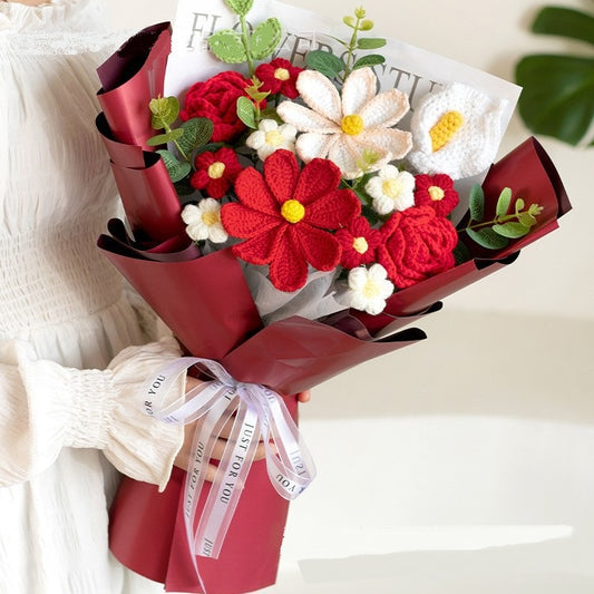 Handmade Crochet Flowers Bouquet