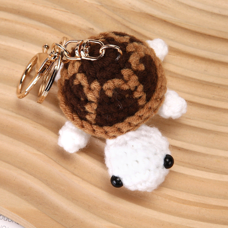 Handmade little turtle keychain
