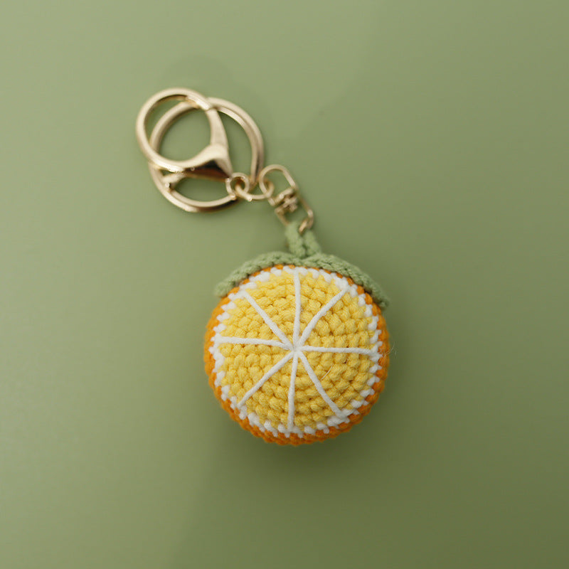 Handmade Crochet Keyrings-Fruit