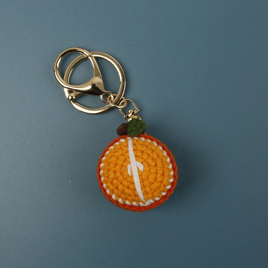 Handmade orange keychain