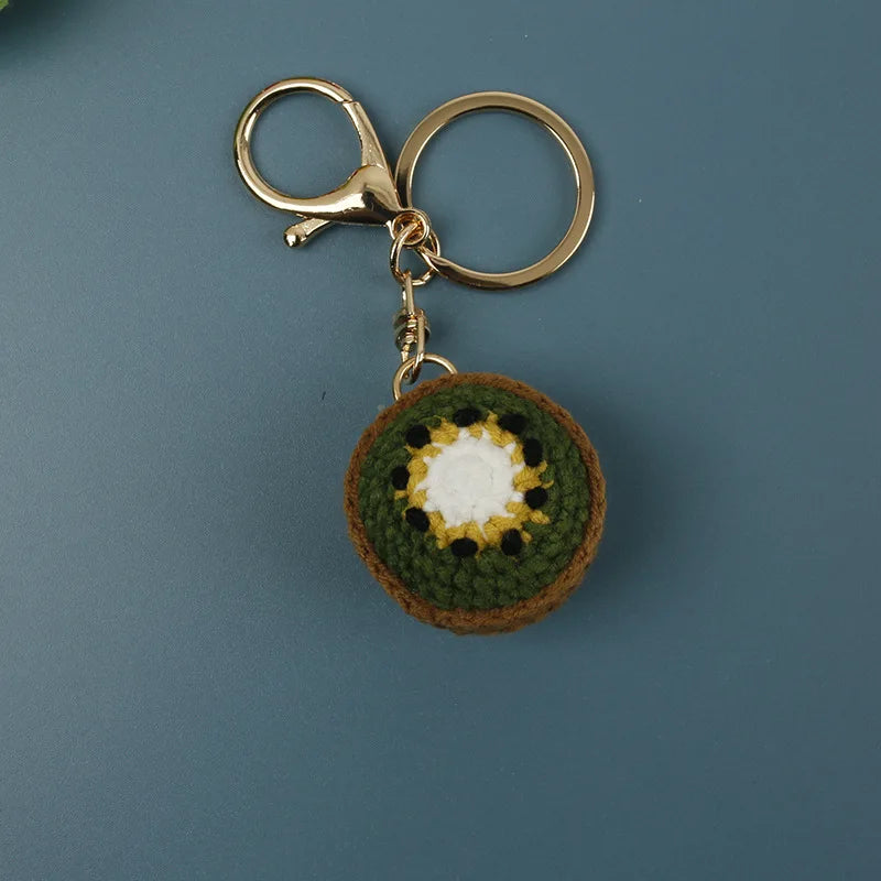Handmade kiwifruit keychain1