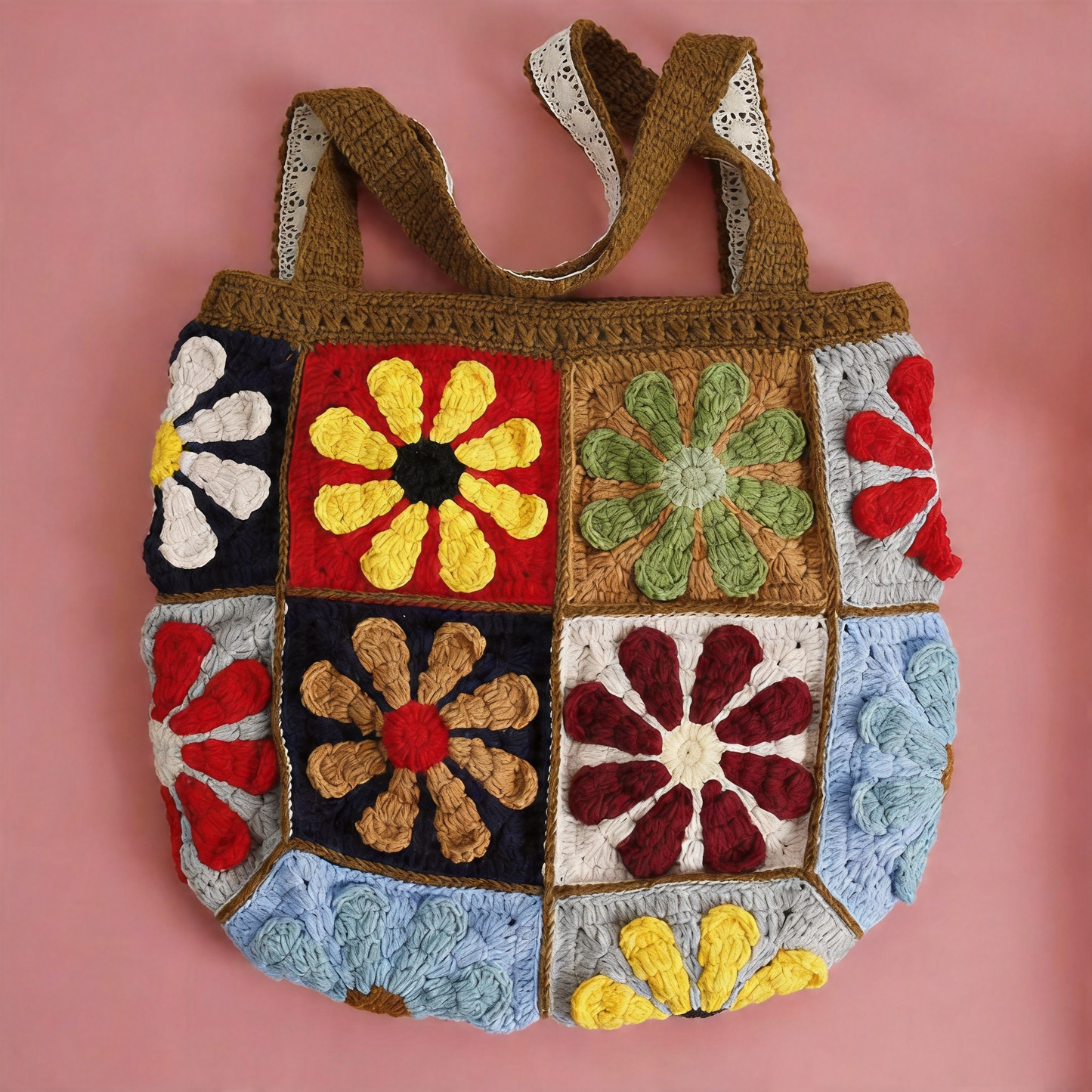Handmade Crochet Bags- Granny Squares 02