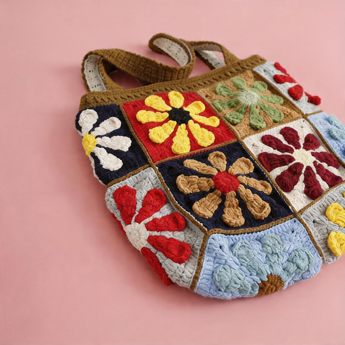 Handmade Crochet Bags- Granny Squares 02